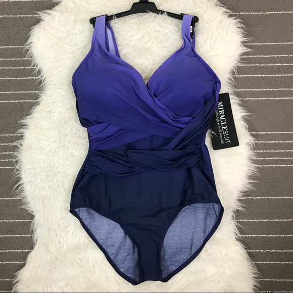 Miraclesuit slimming ombré swimsuit - Picture 2 of 6